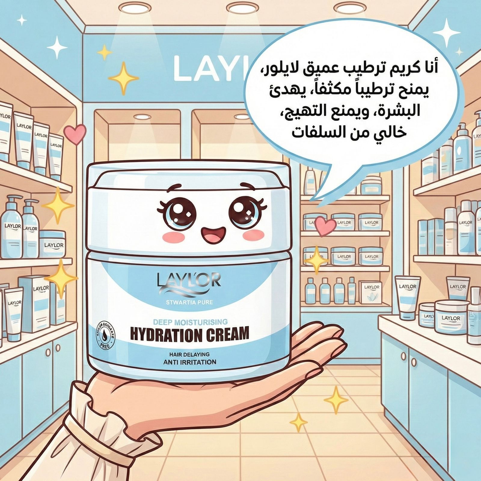 لاى لورا كريم ترطيب بشره 50جم