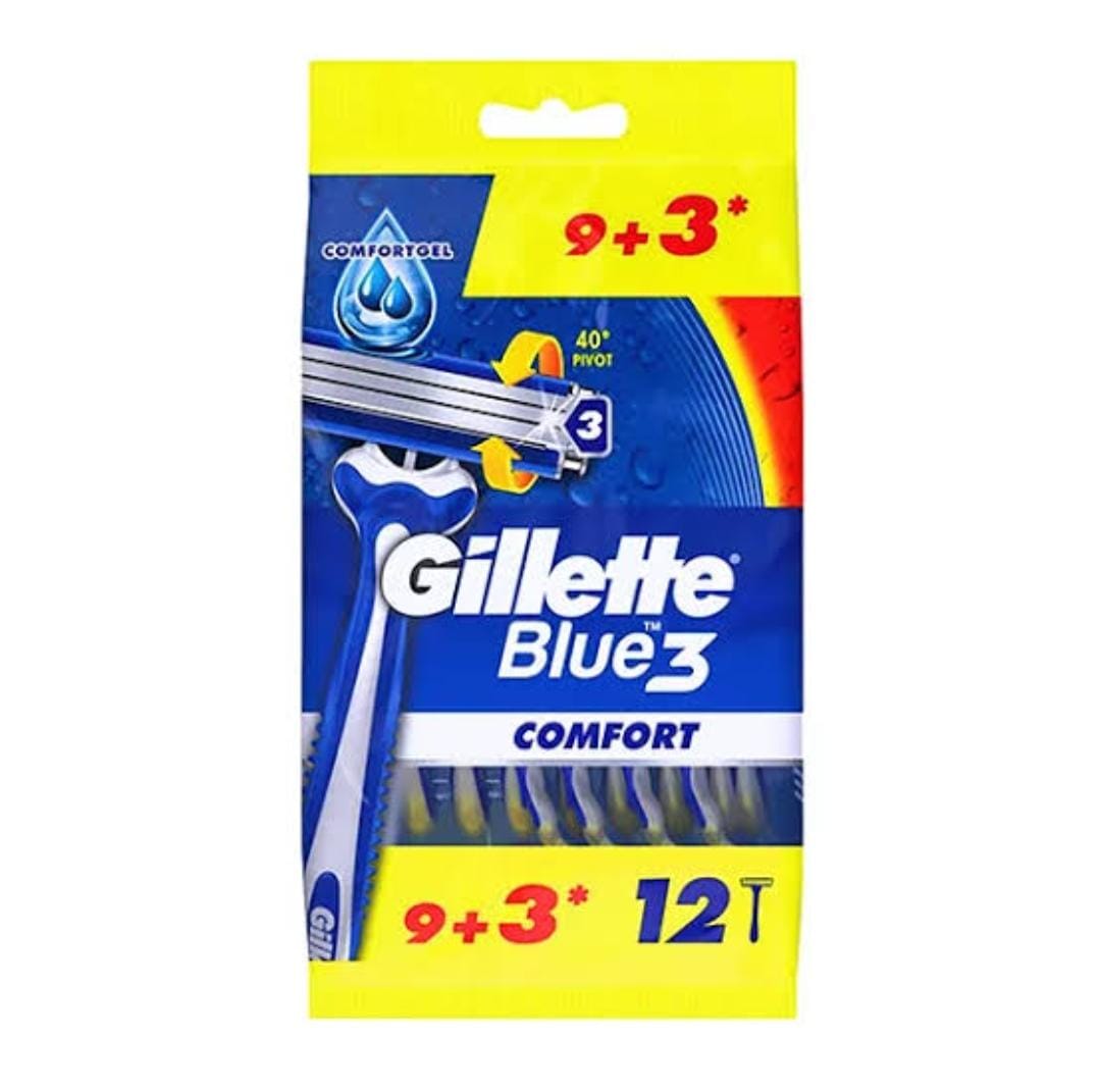 جيليت بلو3 كمفورت 9+3 هدية ازرق