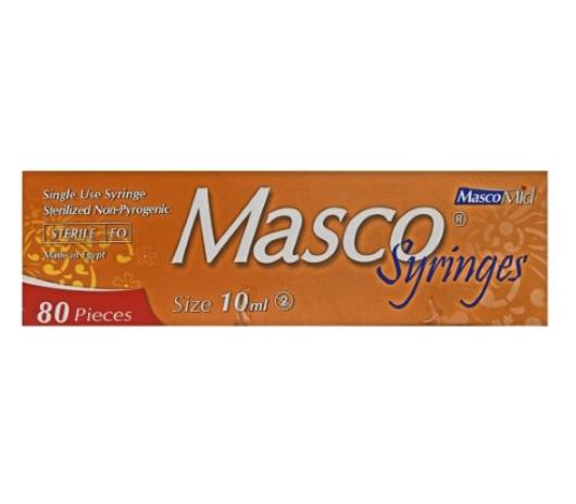 سرنجات ماسكو 10سم 80ق بالقطعه