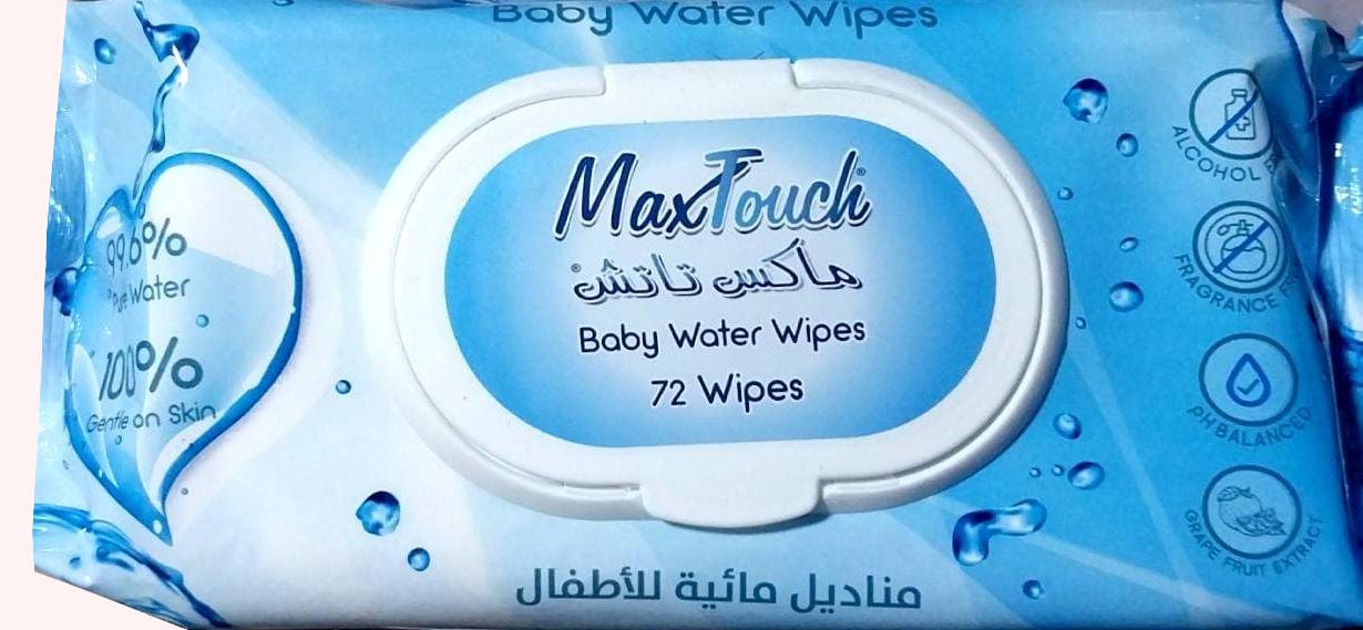 ماكس تاتش واتر وايبس اطفال 72 منديل