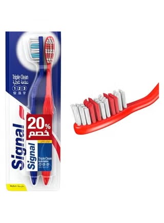 سيجنال فرشاة نظافة ثلاثية 1+1