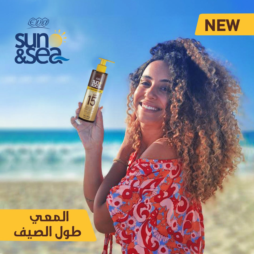 ايفا صن تان زيت شيمر Spf15 200مل