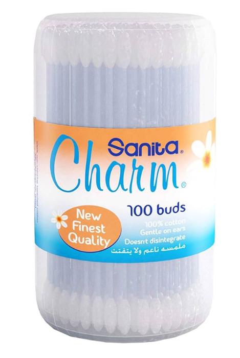 سانيتا قطن اذن شارم 100عود