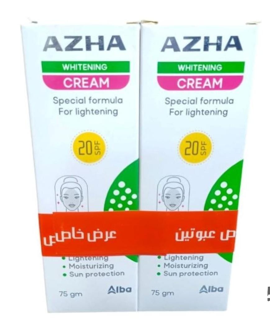 ازهى عرض 2ق كريم تبيض وجه وجسم 75م