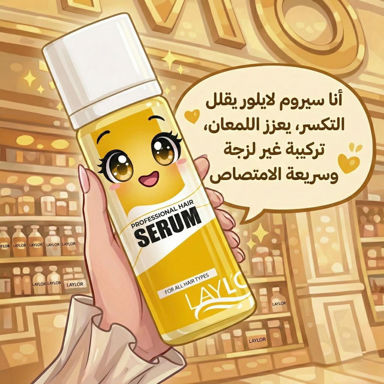 لاى لورا سيرم شعر جوجوبا وزيتون 50م