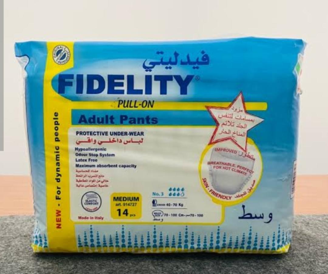 حفاضات فيديلتى كبار شورت 14ق L